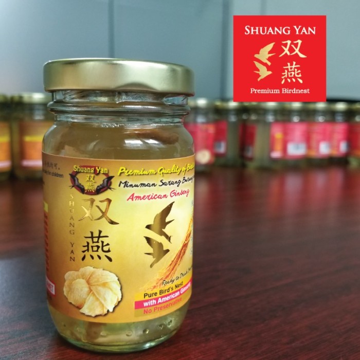 

promoo Minuman Sarang Burung Walet 120ml - American Ginseng - Buy 6 Get1 FREE - Premium