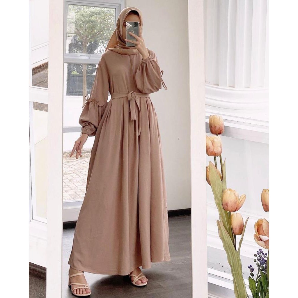 Gamis Polos Jumbo Ld 120 130 140 STELLA DRESS Big Size S M L XL XXL 3XL 5L Gamis Wanita Remaja Murah