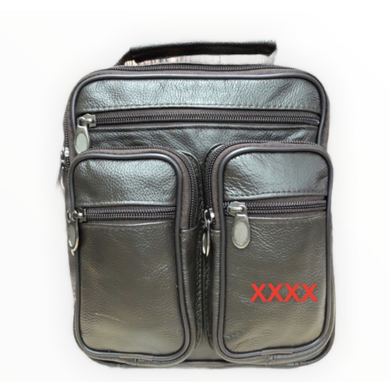 TAS SELEMPANG KULIT ASLI TAS KULIT ASLI MODEL TENGTENG TAS PRIA KULIT ASLI BAHAN JERUK CPK-207