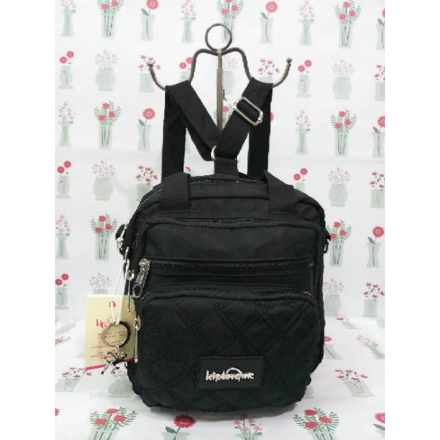 TAS 100% ORIGINAL - TAS KIPLING BORDIR 3in1 Bisa Selempang/Jinjing/Ransel