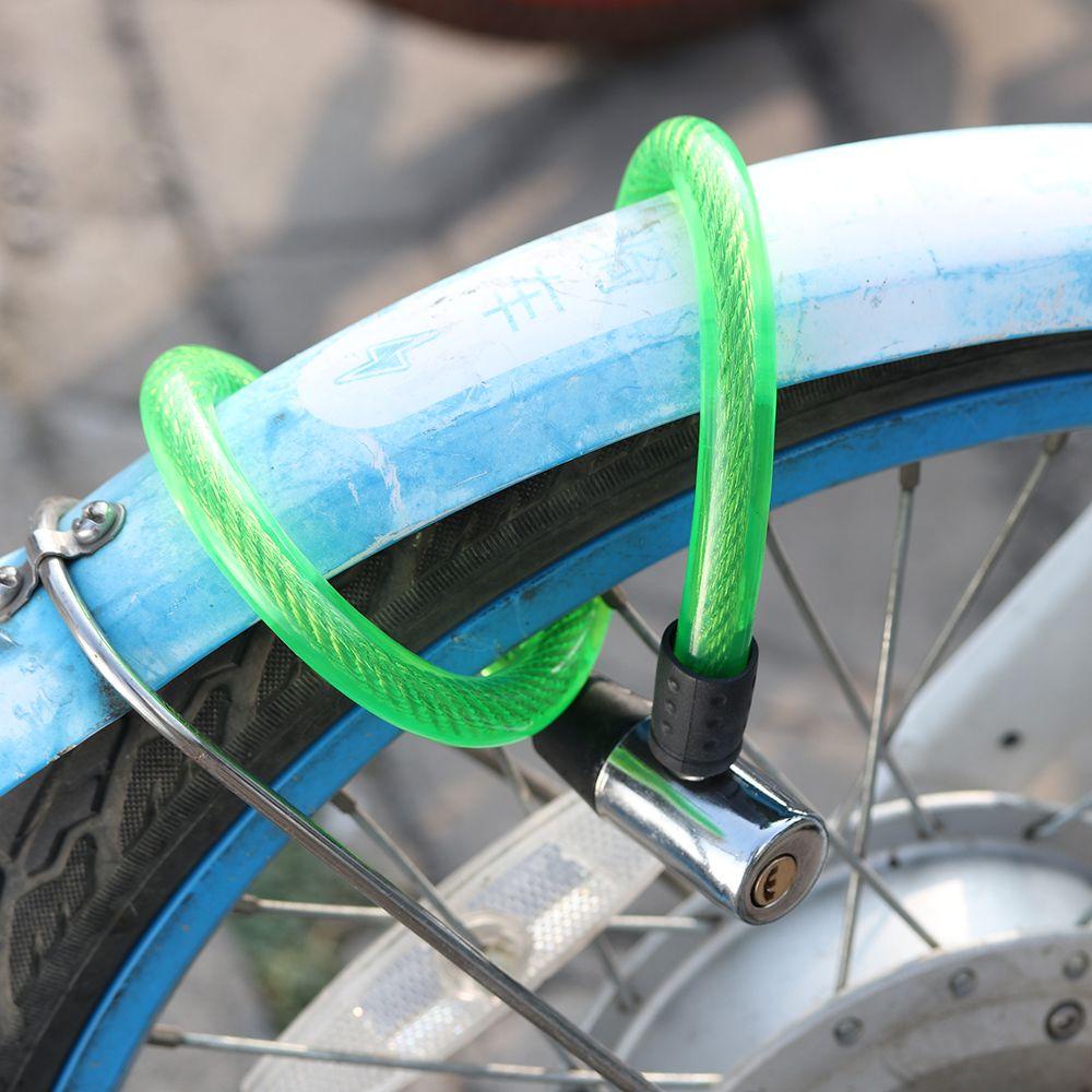 R-FLOWER Aksesoris Sepeda Rantai Baja Portabel Pengaman Kendaraan Kabel Anti Maling