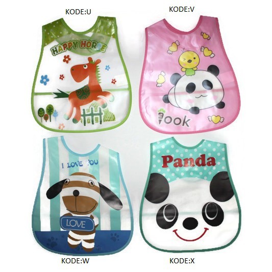 Baby Bibs Celemek Slaber Plastik Besar