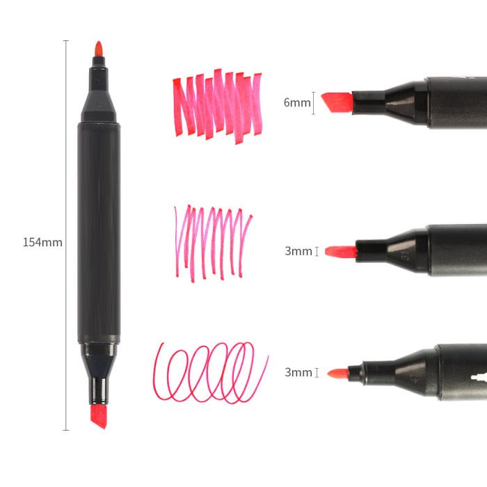 

Menakjubkan 48Pcs Spidol Touch Art Maker / Graphic Art Maker Pen Color Bergaransi