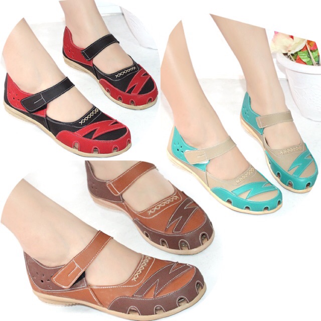 iSepatui iWanitai Flat Murah shoes Teplek Thunder Mulan 1492 