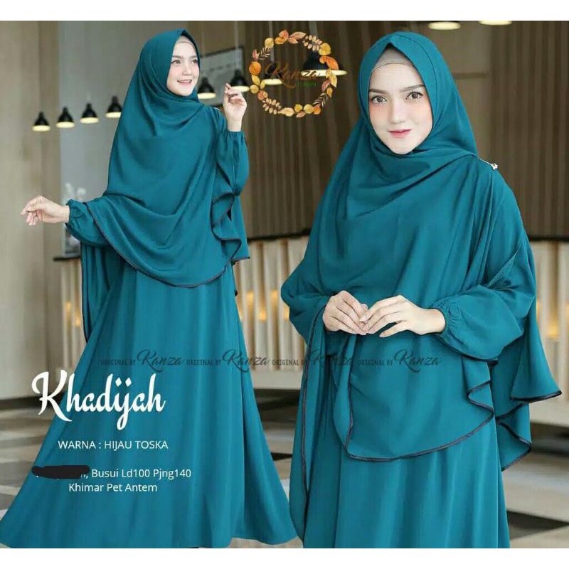 GAMIS KHADIJAH SYAR'I SET KHIMAR