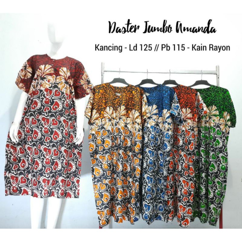 DASTER JUMBO AMANDA || DRESS BATIK JUMBO