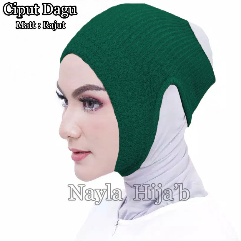 Ciput Dagu Rajut Premium Anti Budeg Inner Rajut Anti Pusing Anti Budeg Nayla Hijab