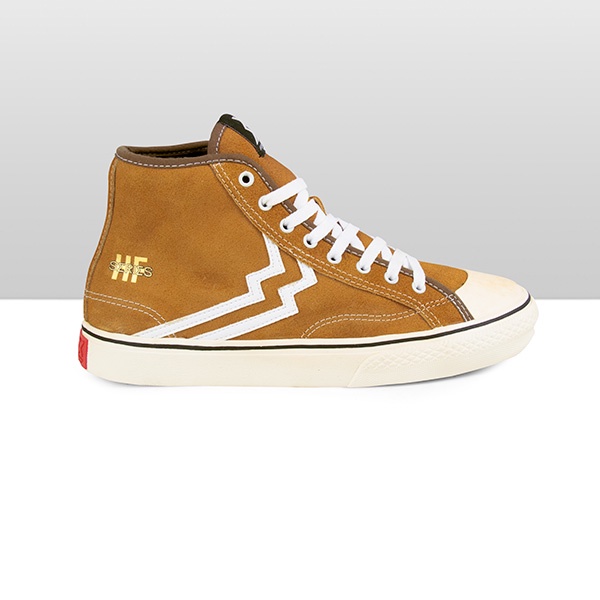 Geoff Max Factory  - Timeless Hi HF Series Tan White   (Grade B)| Sepatu Pria | Sepatu Unisex