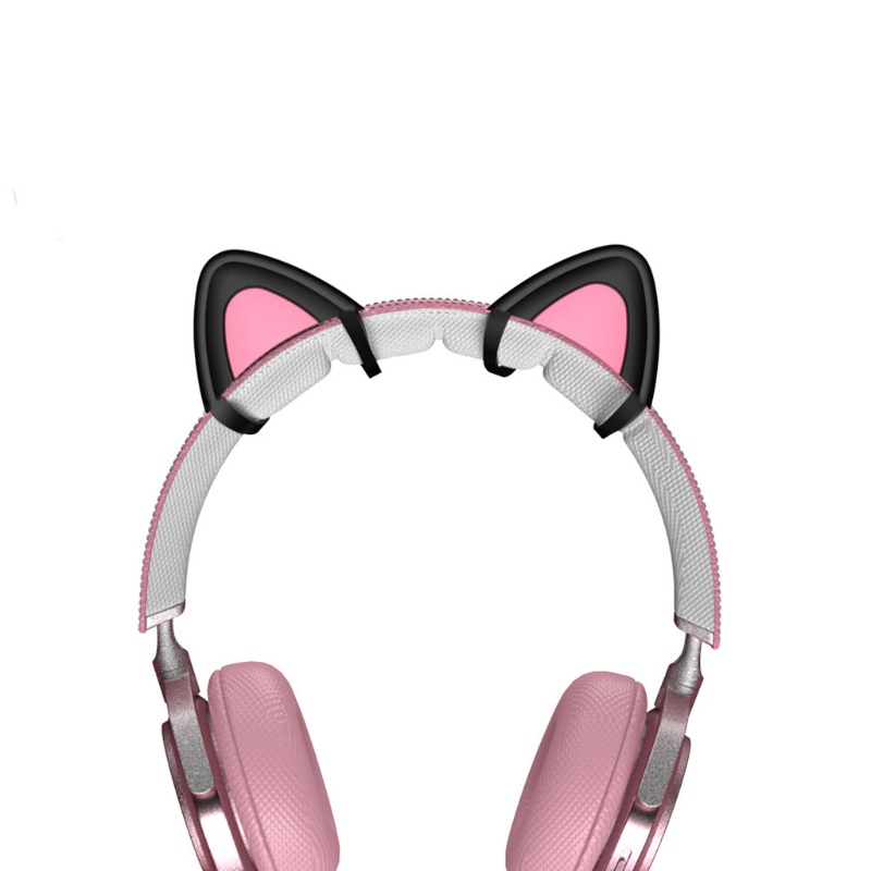 Btsg Headphone Bentuk Telinga Kucing Bahan Silikon Untuk Cosplay