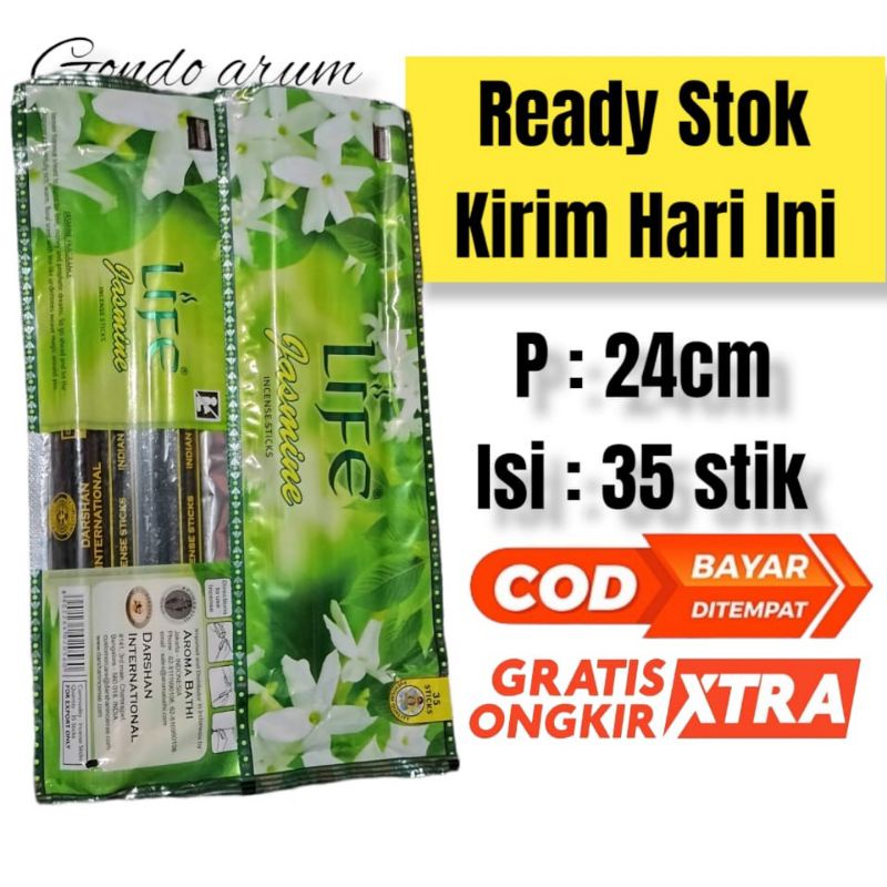 Dupa aromaterapi darshan Life jasmine melati renceng 35 stik