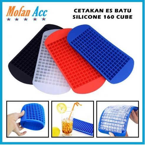 Ice Cube Tray - Cetakan Es Batu Silicon 160 cube