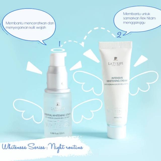 La Tulipe intensive whitening series (Lightening Cream Whitening Cream Serum UV Protection)