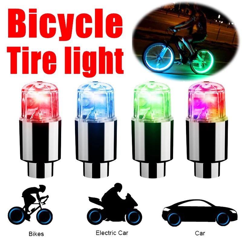 Bicycle Portable Mini LED Battery Operated Tire Lamp/ Motorcycle Wheel Waterproof Motion Sensing Neon Light