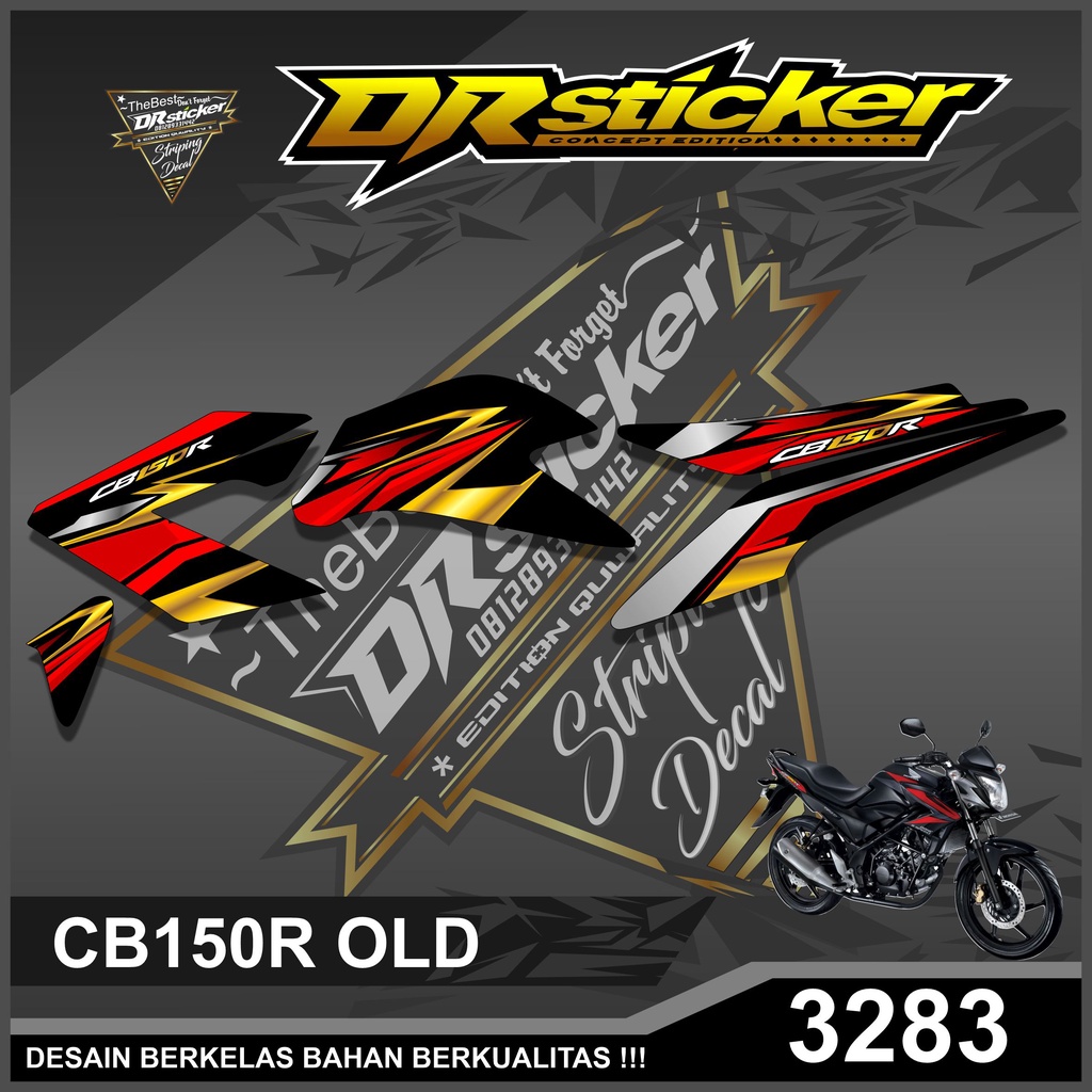 3283 Stiker Striping CB150R Old StreetFire Semi Full-Stiping CB150R  Old StreerFire
