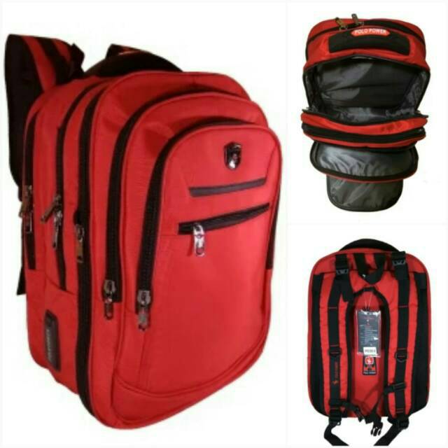 [ORIGINAL] Polo Power Tas Ransel High Spec Polo Backpack Expandable (LZ)