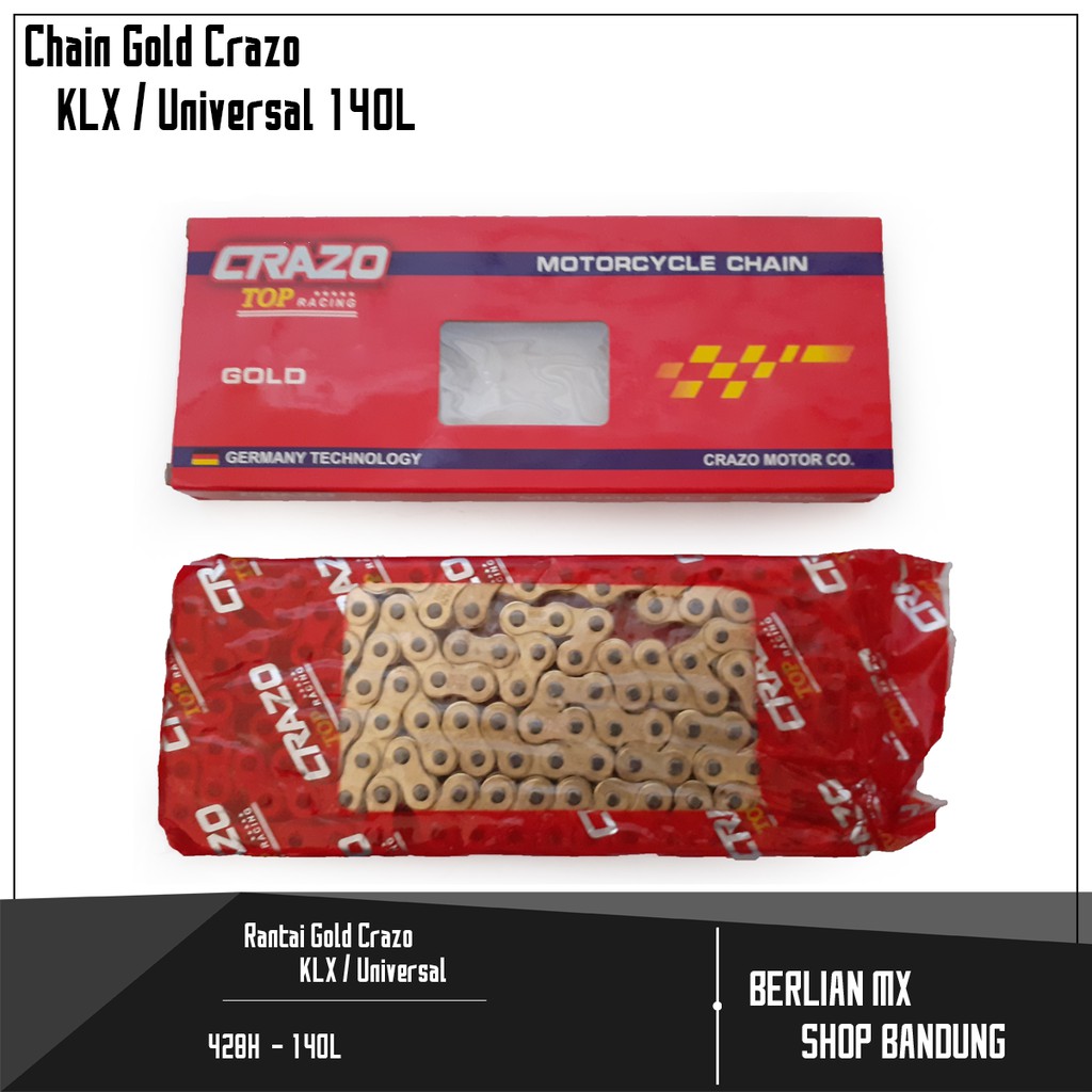 Rantai Gold Crazo Universal 428H - 140L