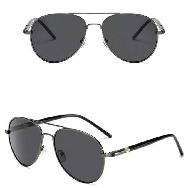 Kacamata Hitam Aviator Polarized Frame Metal Pria Wanita Anti Silau UV400