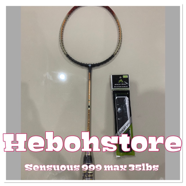 Raket Badminton APACS SENSUOUS 999 Grip 4U G2 Kuat 35 LBS ORIGINAL