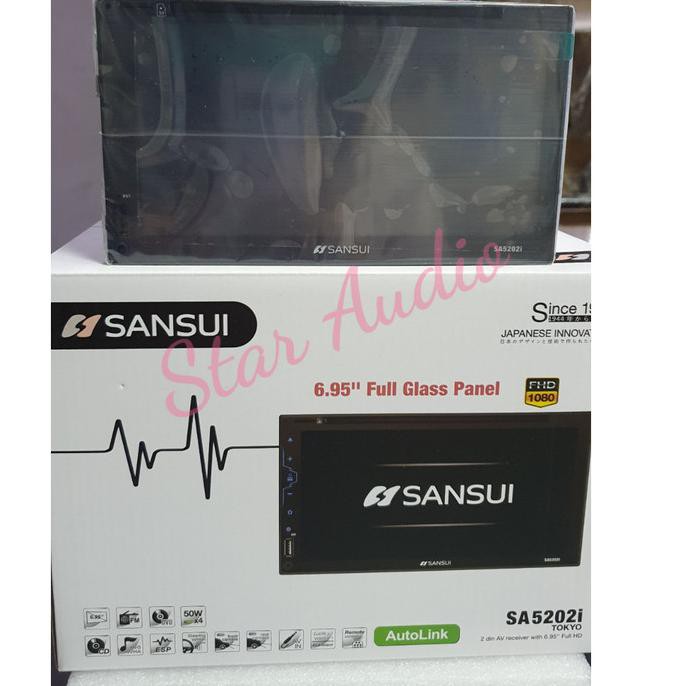 TV double din Sansui Full Glass Auto Link