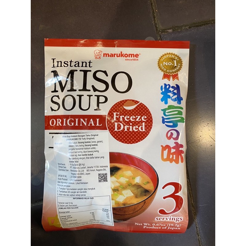 

marukome instant miso soup 19,2 gr