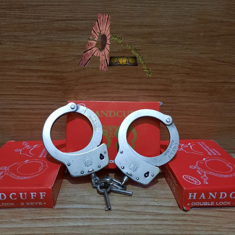 Borgol Tangan Handcuff Satpam Security Polri