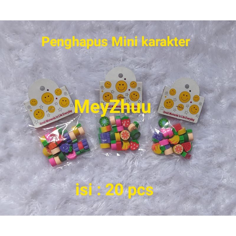 

Penghapus mini karakter*20g*1 pack isi 20 pcs*