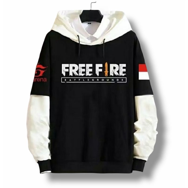 RCL - 0FREE FIRE - Sweater Hoodie Remaja Dewasa Model Korean Style Bahan Fleece | Jaket Hodie