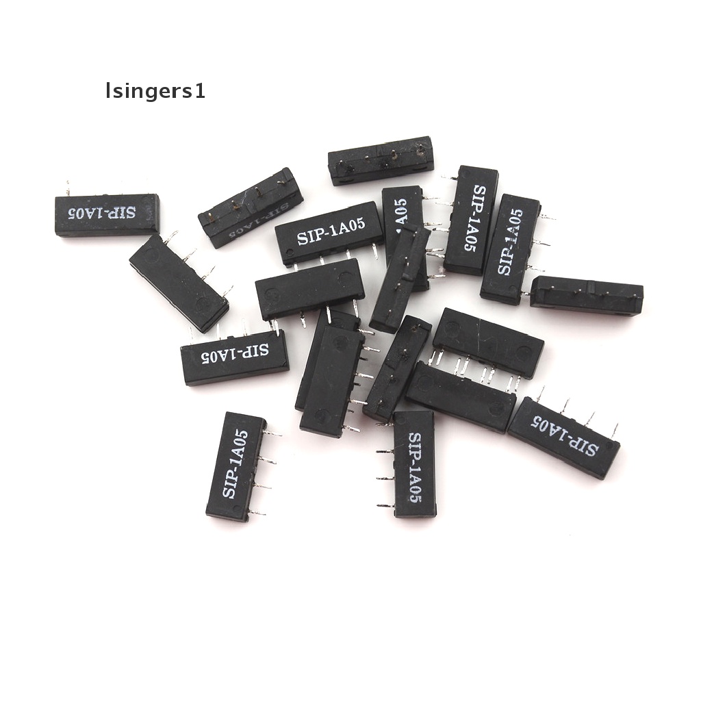 (lsingers1) 20pcs Switch Relay 4PIN 5V SIP-1A05 Untuk PAN CHANG Relay