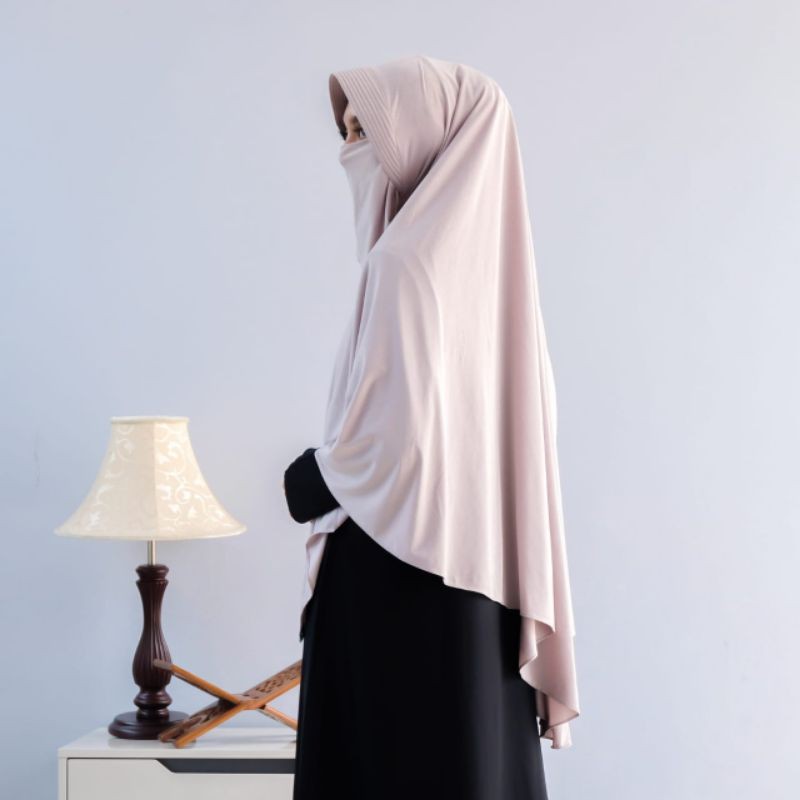 khimar bergo jersey jumbo | kerudung instan