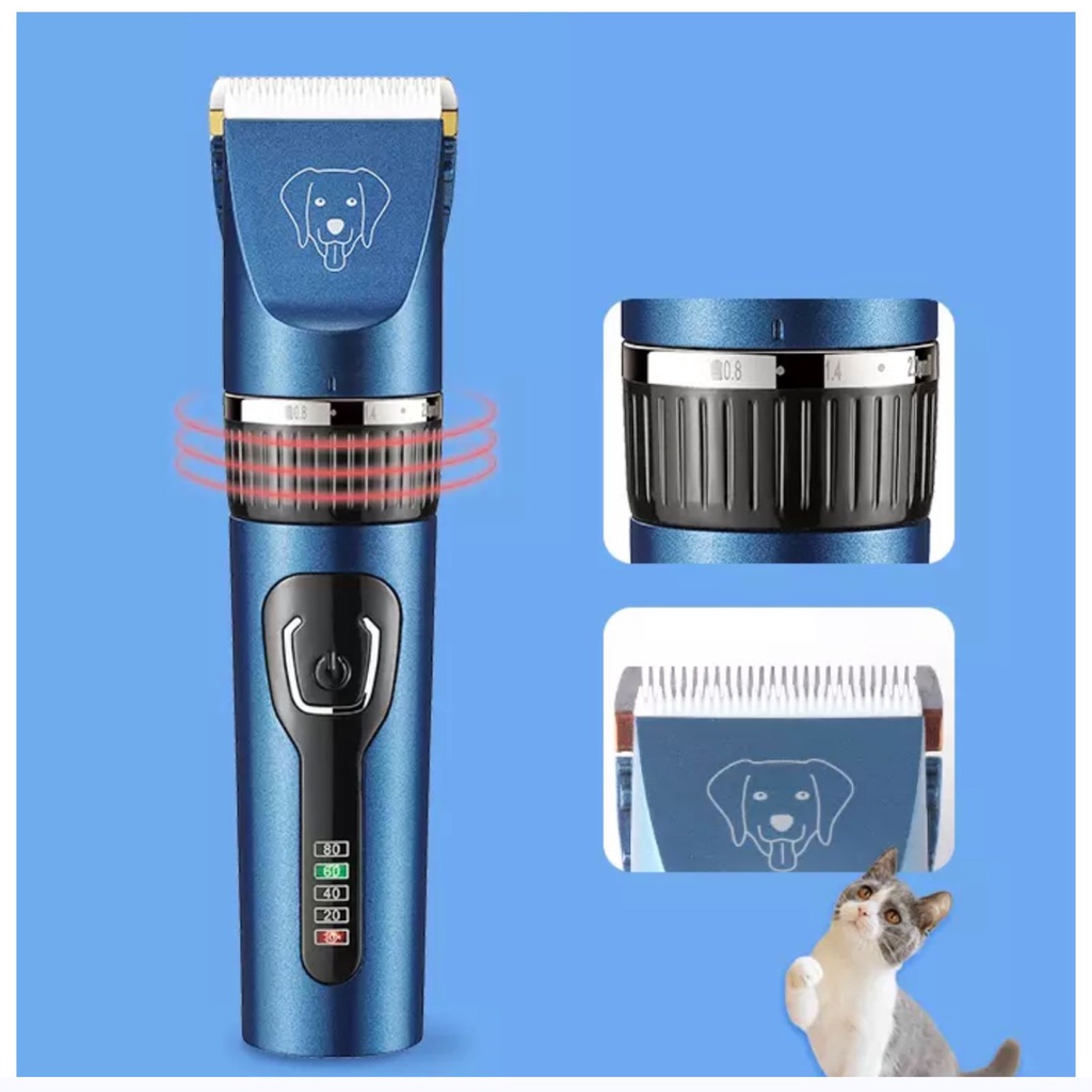 Alat Cukur Rambut KM CW 12 Pet Clipper Bulu Hewan Anjing Kucing Kelinci Rechargeable  Mesin Pemotong Bulu Elektrik Cukuran Kemei KM CW12