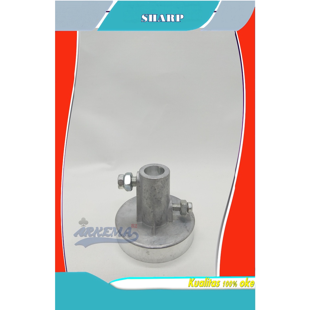 PULLY MOTOR DINAMO SPIN PENGERING SHARP 12MM - 10MM | PULI / PULEY TIANG AS SAMBUNGAN KE TABUNG