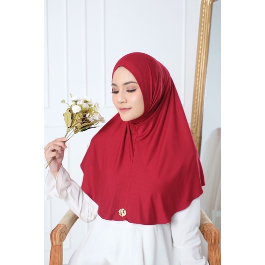 Ounadoutfit BERGO NADINE instan | bergo premium | bergo instan | hijab instan | bergo kaos polos | bergo turki | hijab malay