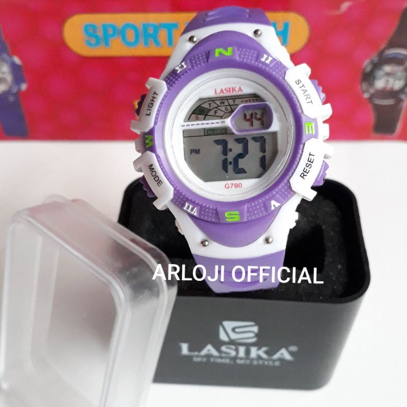 Jam tangan LASIKA ada Box original anak/ remaja bisa buat berenang