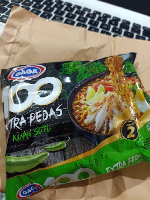 Mie Gaga 100 Extra Pedas Kekinian Jalapeno / Soto / Lada