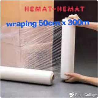 Sale 1 DUS PLASTIK WRAPING / STRETCH FILM BENING UK 50 CM