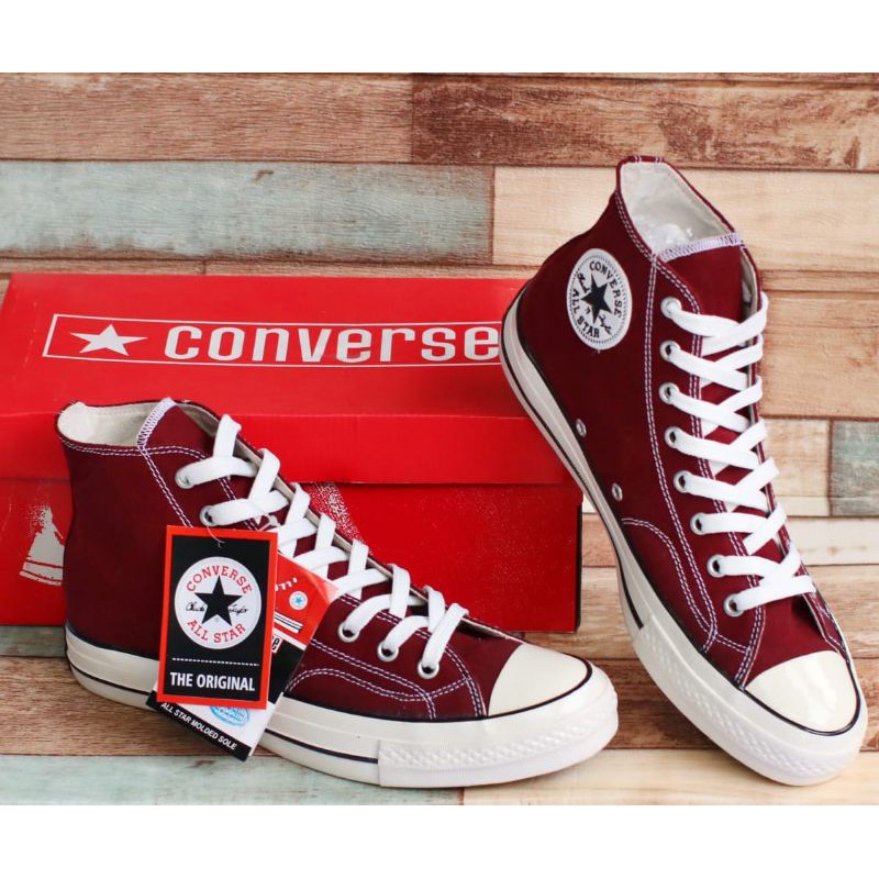 SEPATU CONVERSE allstar 70s glossy Maroon grade ori