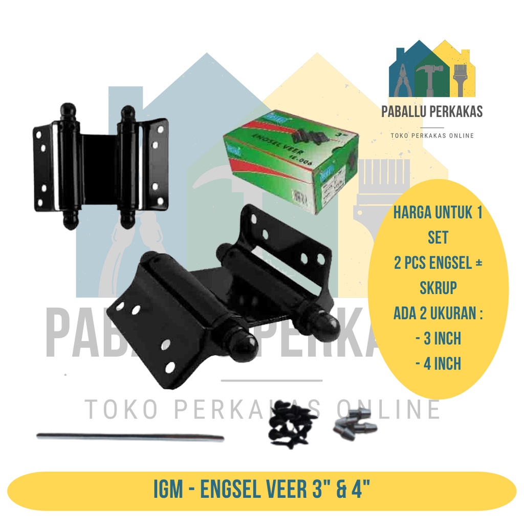 Jual Igm Engsel Per Pintu Koboi Koboy Bolak Balik Dua Arah Inch