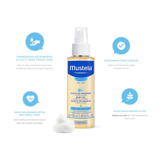 Mustela Bebe - Baby Oil 100ml