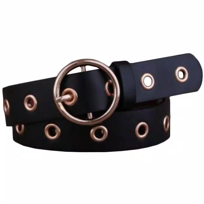 HOPYLOVY - Ikat Pinggang Wanita Korean Retro Ring Belt Fashion