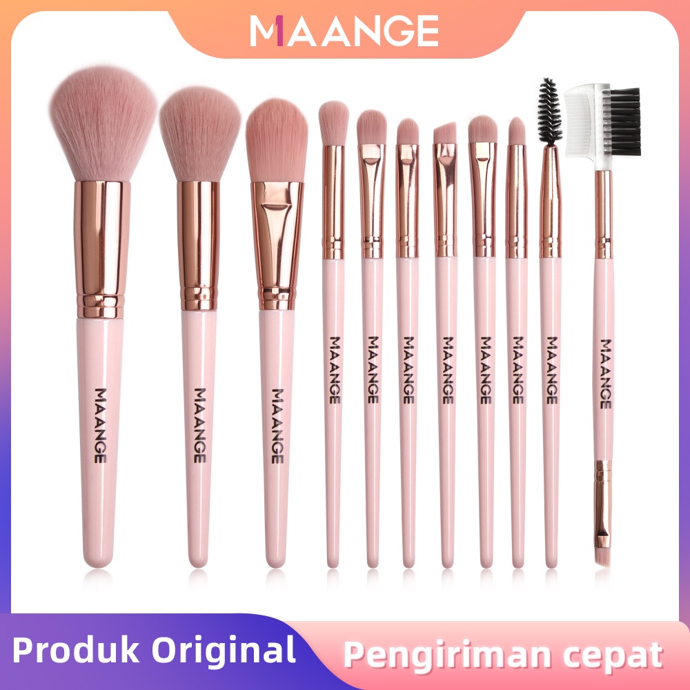 MAANGE 11Pcs Brush Make up Set Cocok untuk pemula 5862