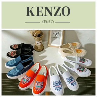 Sepatu Sneakers Desain Kenzo Kenzo Bahan Kanvas Variasi