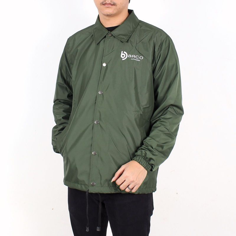 BRCO Jaket Coach Jaket Coach bordir Army Pria Wanita