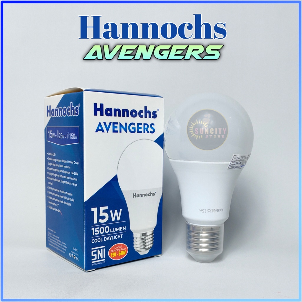 Hannochs Lampu LED Avengers 15 Watt - Cahaya Putih