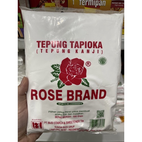 Tepung tapioka / kanji Rose Brand 500gr