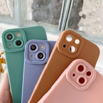 (ba) TPU / Softcase Pro Camera TPU  Macaron Iphone All Type