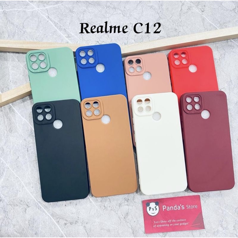 Softcase Pro Camera Realme C12 Candy Case Full Color 3D Silikon TPU