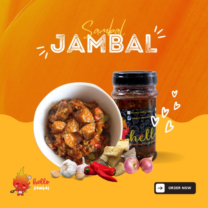 

Sambal Sambel Jambal Kemasan Botol 200gr Ikan Asin Roti