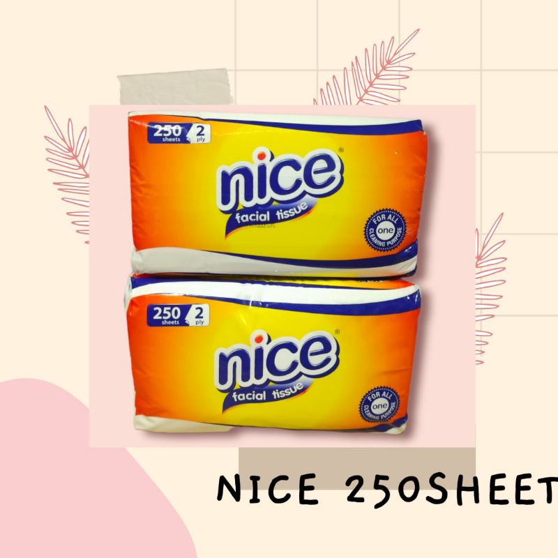 NICE 180 TISSUE / TISU NICE 180 SHEET TISSUE TISU Nice 180 Sheets 2ply nice tisu tisu nice 180 sheet