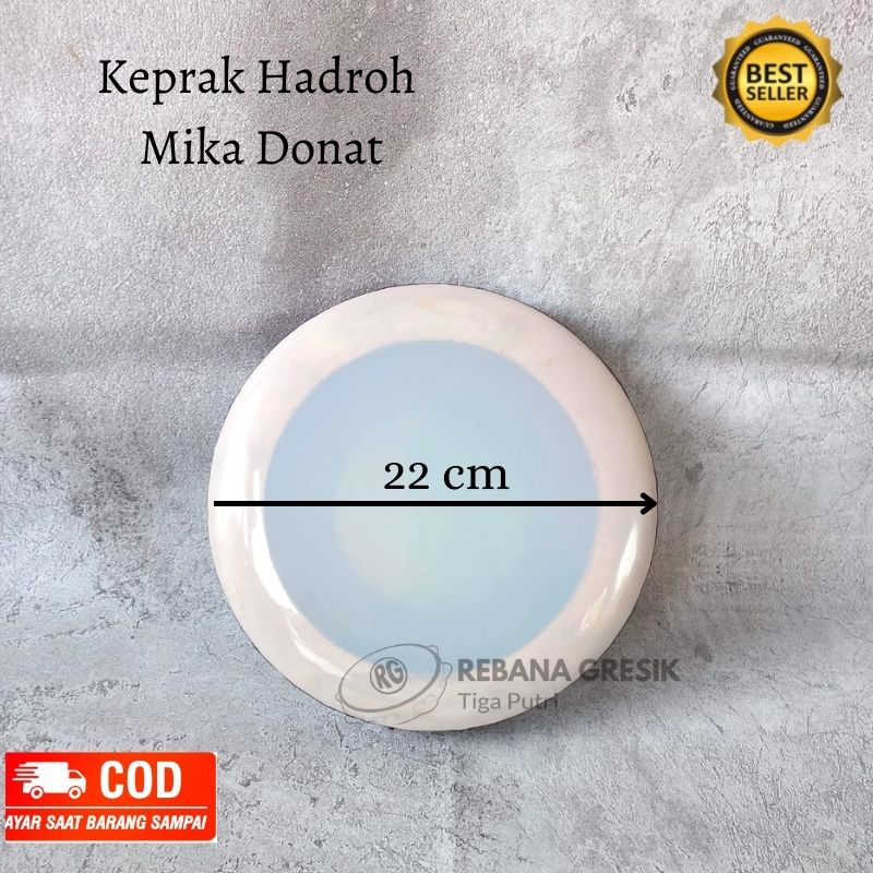 Keprak Rebana hadroh mika ukuran 22 cm terbangan banjari