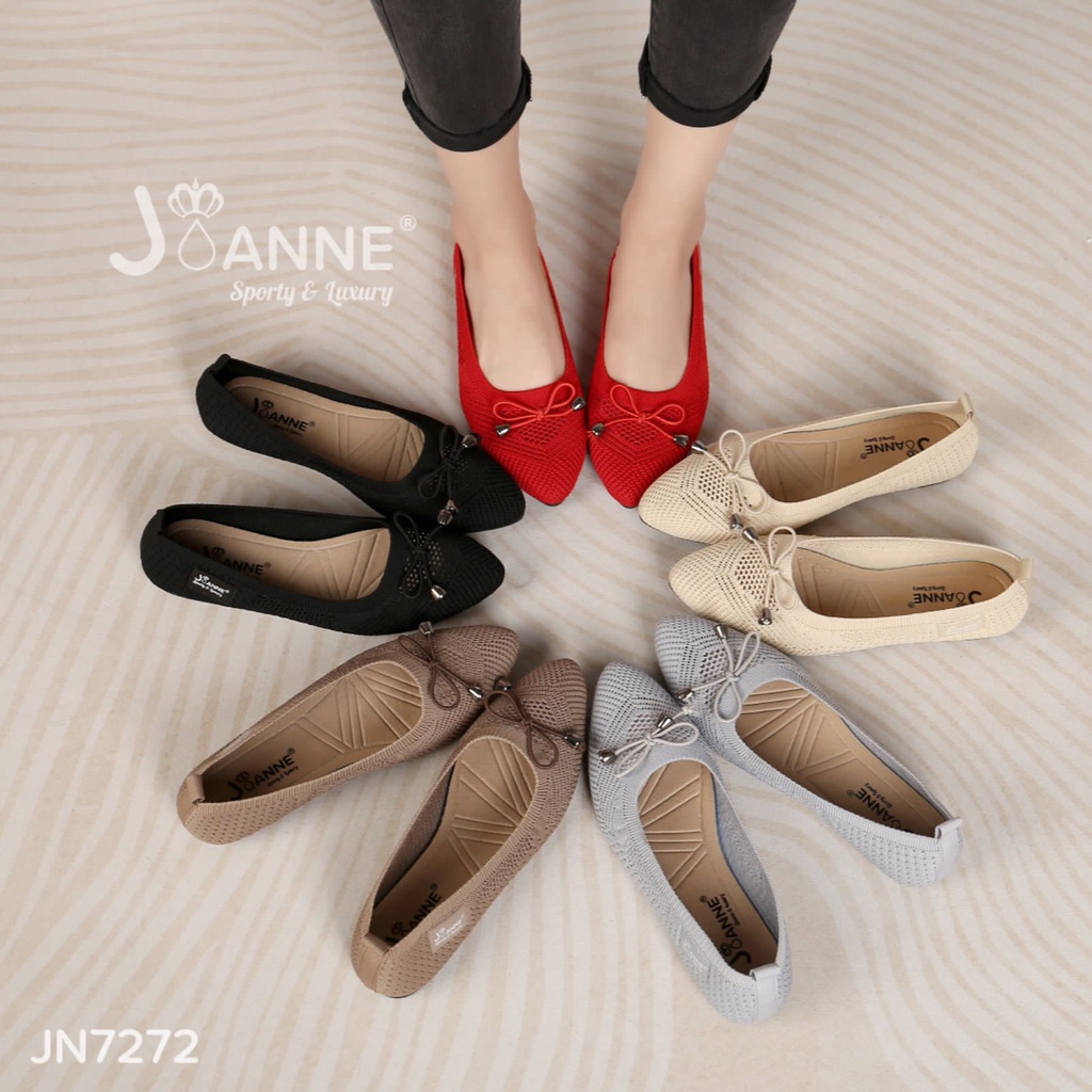 JOANNE FlyKnit Flat Shoes Pita #JN7272 ORIGINAL